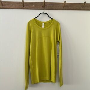 NWT_Yellow Lululemon Women’s Swiftly Tech Long Sleeve 2.0